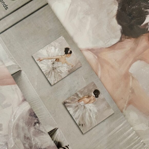 2-Piece Ballerina Canvas Wall Art Set Sealed Brand New - Picture 2 of 2